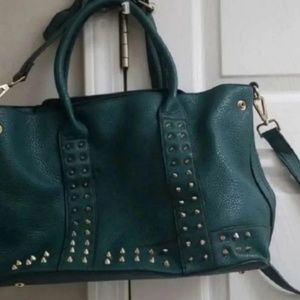 Nice large teal shoulder bag Ships fast